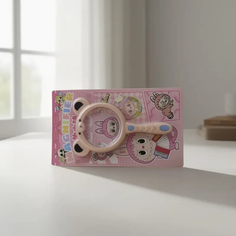 Kids' Magnifying Glass - Pink Bunny Design - Image 1