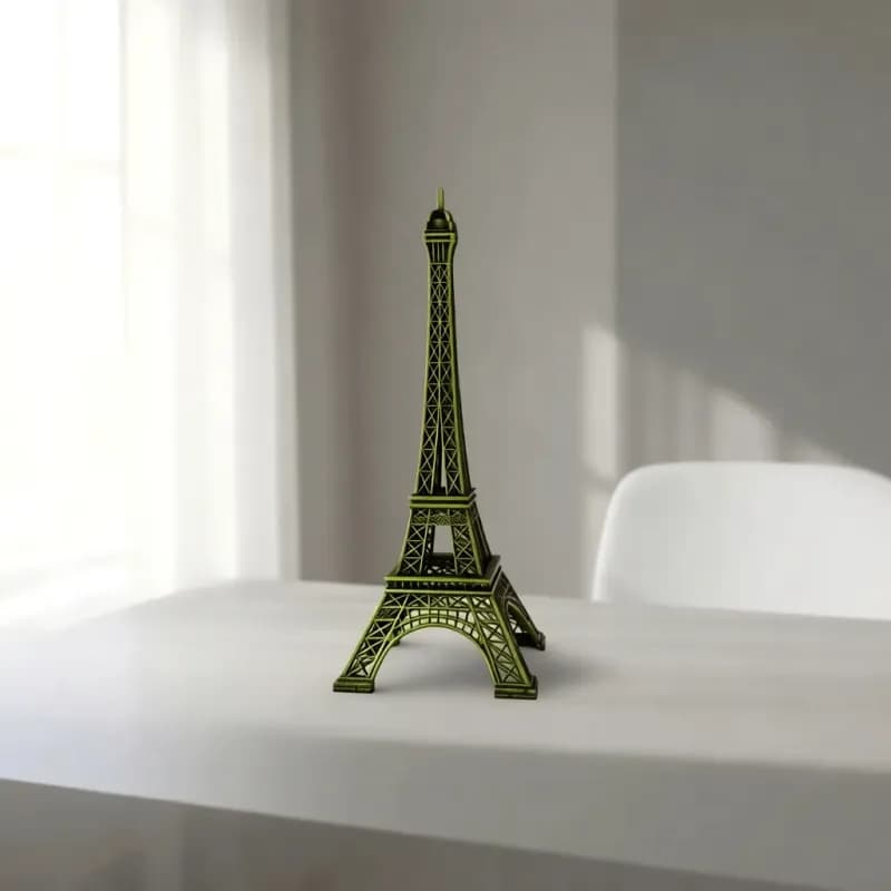 Eiffel Tower Miniature Statue - Gold - Image 1