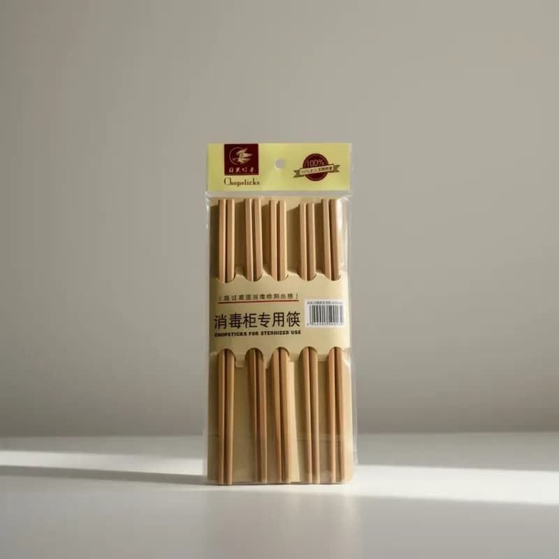 Sterilizable Bamboo Chopsticks Set - 10 Pairs
