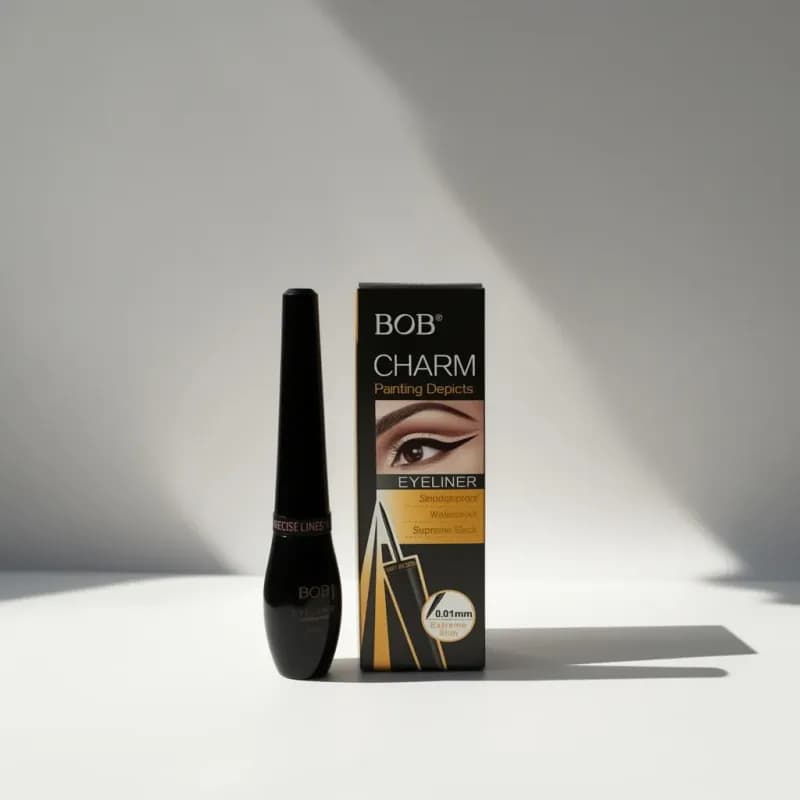 BOB Charm Liquid Eyeliner - Smudgeproof & Waterproof - Image 1