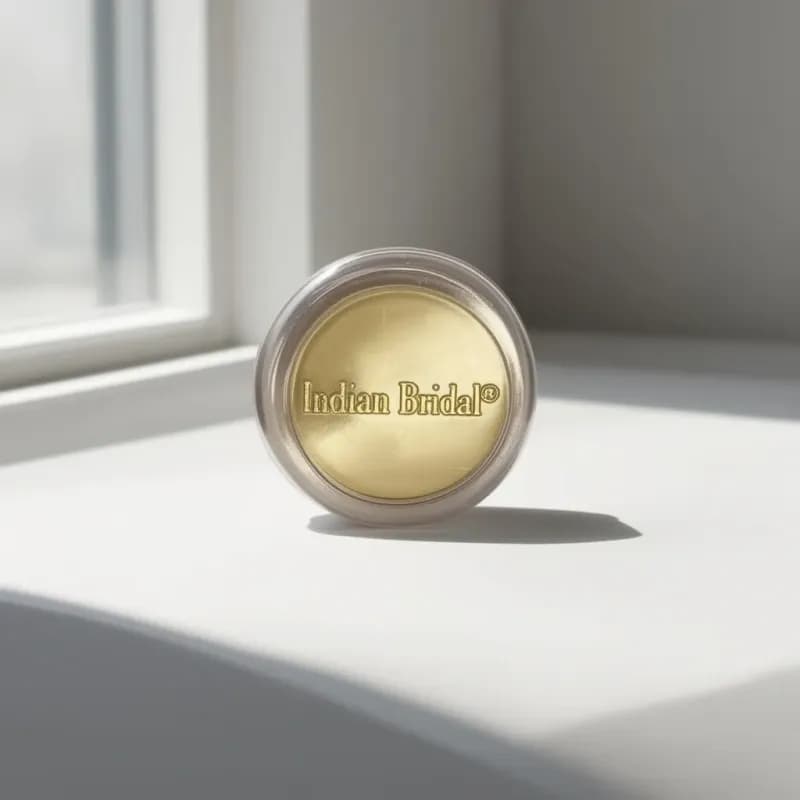 Indian Bridal Golden Makeup Pot