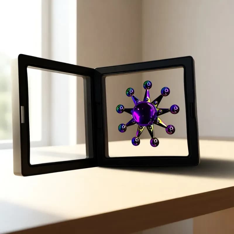 Purple & Iridescent Fidget Spinner