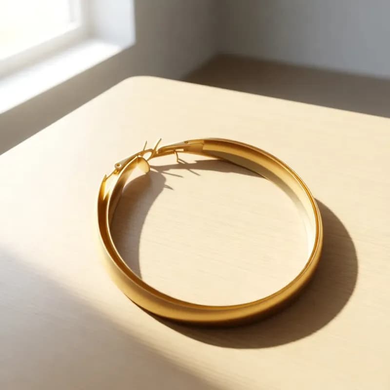 Chunky Gold Hoop Earrings