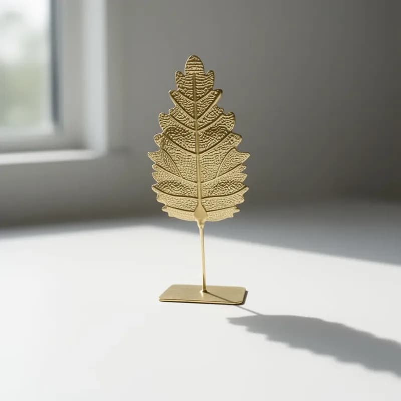 Golden Leaf Desktop Ornament - Image 1