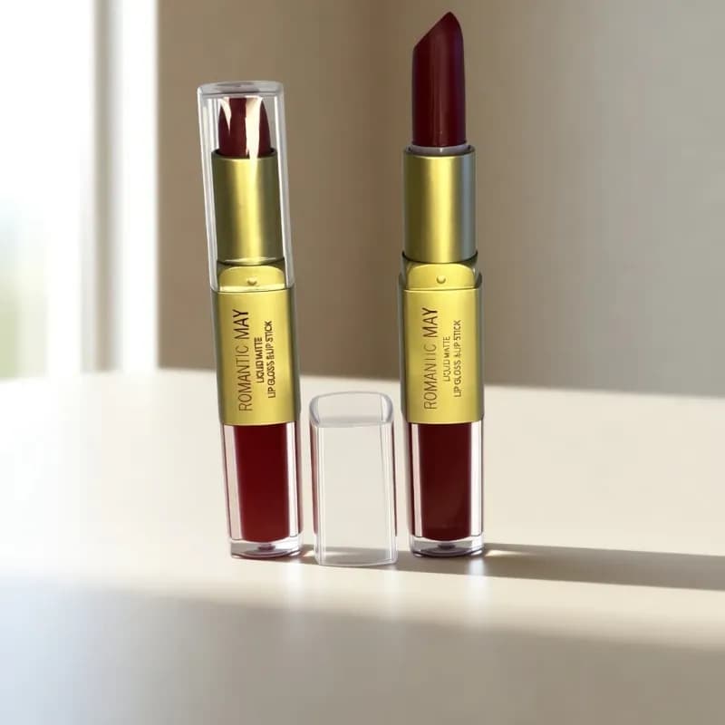 Romantic May 2-in-1 Liquid Matte Lip Gloss & Lip Stick - Image 1